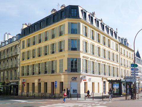 travaux de ravalement de façade pour cet immeuble en copropriété à versailles 