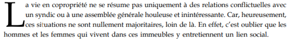 la vie en copropriété citation d'un copropriétaire