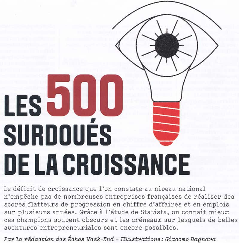 Article de presse, Harmonie parution dans les echos 